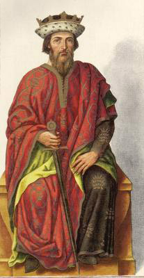 Миниатюра из Испанской королевской библиотеки.
Король Фавила (737 г.)